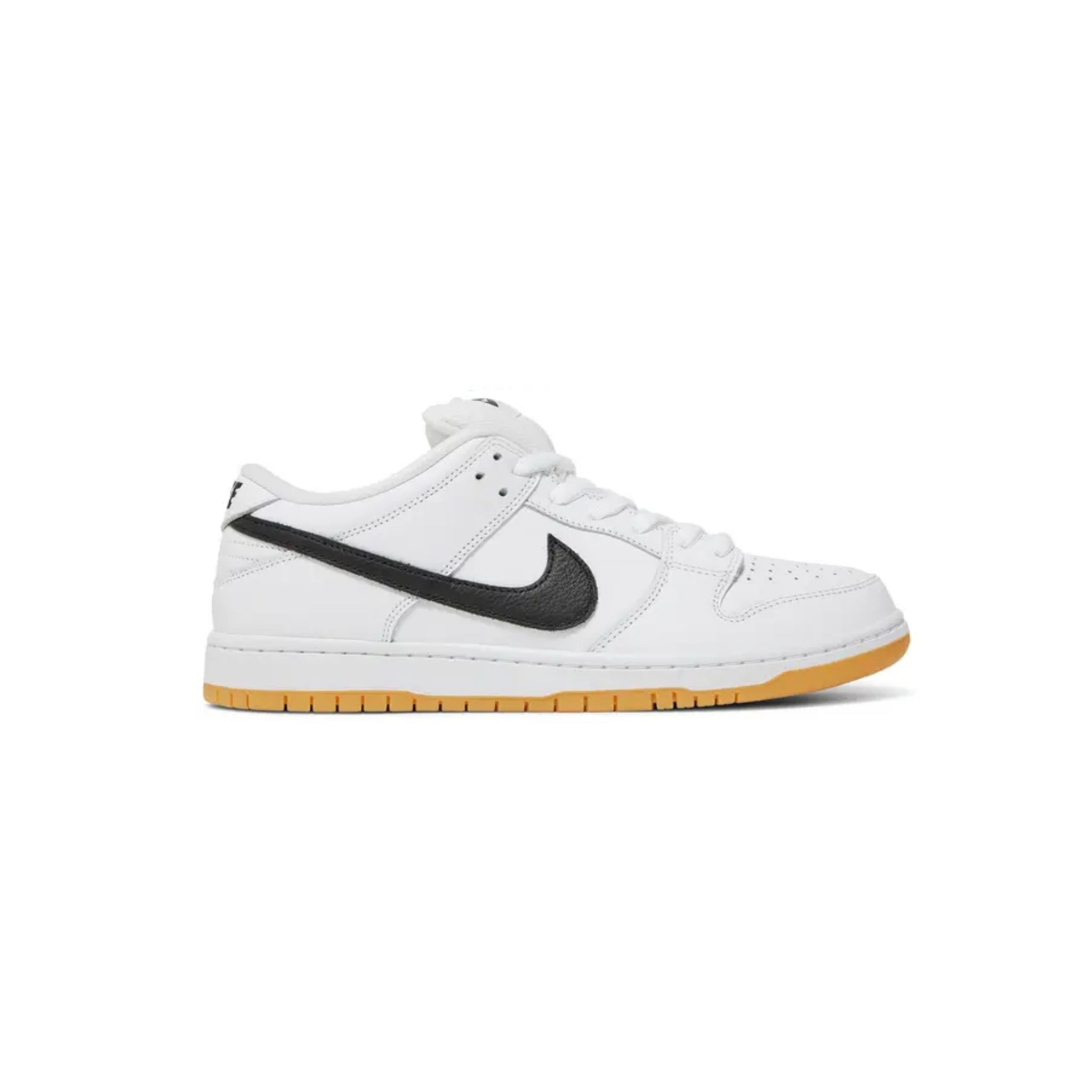 Nike SB Dunk Low Pro White Gum – Silhouette Sneakers & Art display picture 1