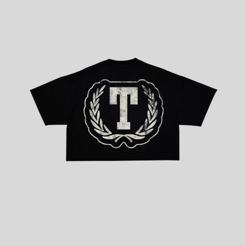 TOWN Apparel Cropped Staple Tee Black