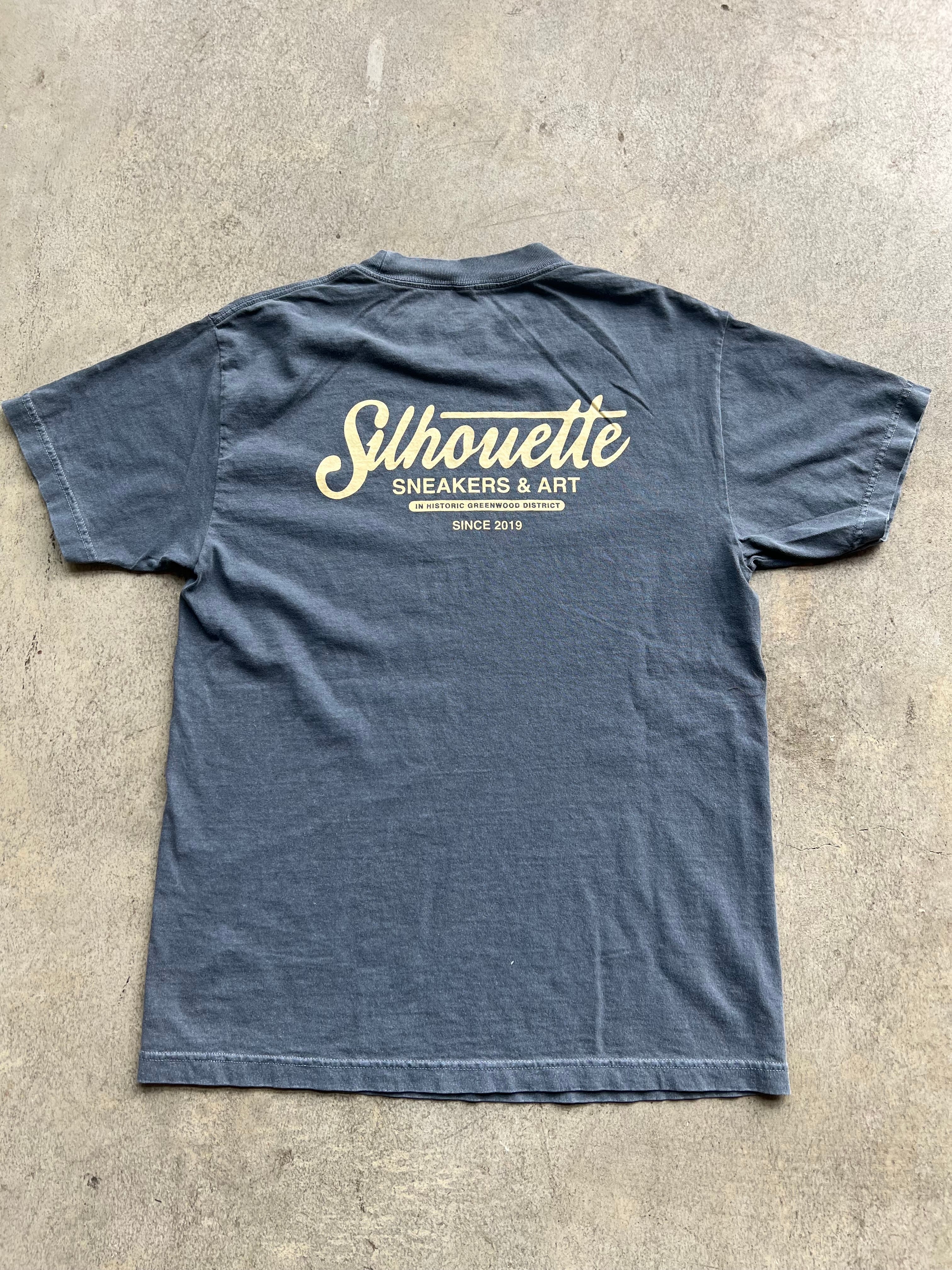Silhouette Staple Tee - Jean/Cream