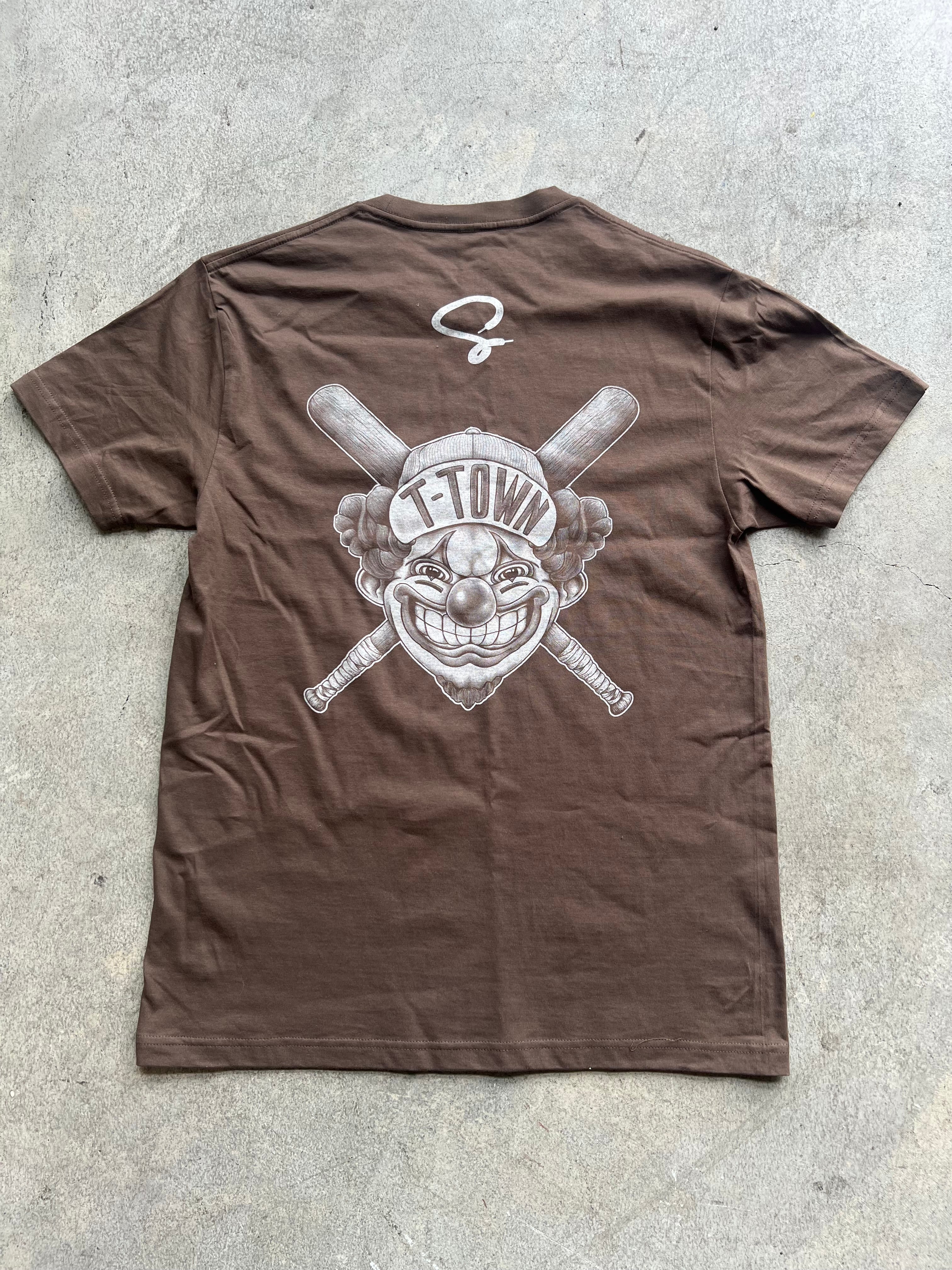 T-Town Clown Tee - Brown/White