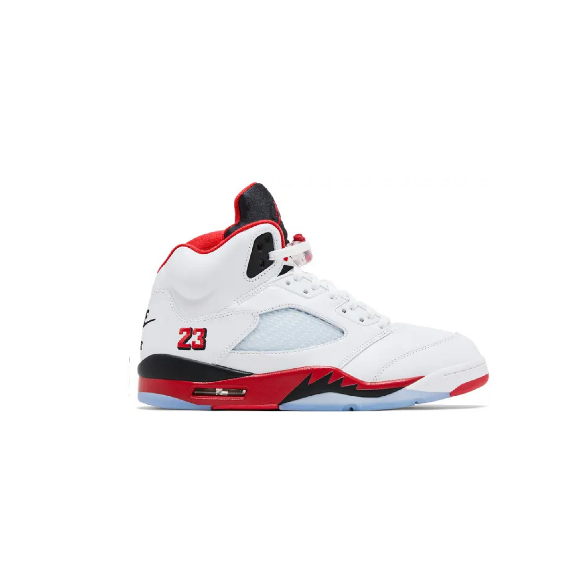 Jordan 5 Retro Fire Red Black Tongue