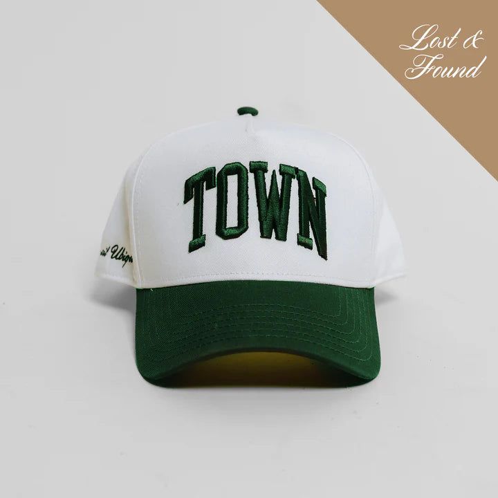 TOWN Apparel Two-Tone Logo Cap White/Green