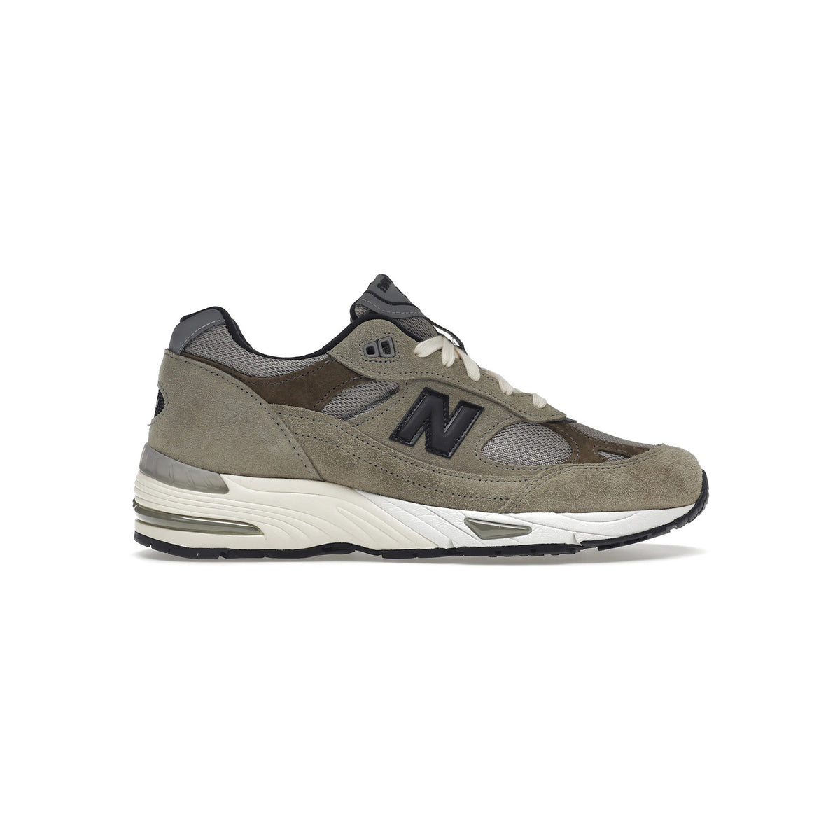 New Balance 991 MiUK JJJJound Grey Olive – Silhouette Sneakers 