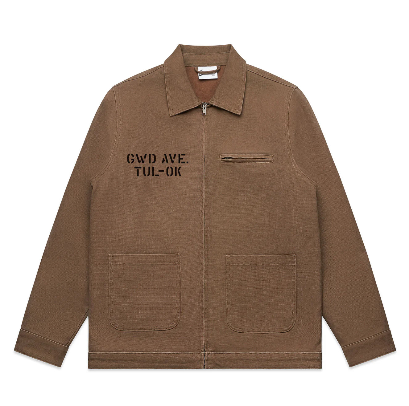 Stencil Canvas Jacket Walnut